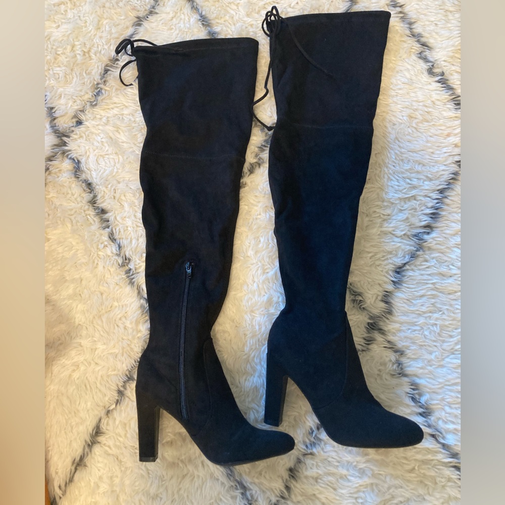 Over the Knee Black Boots